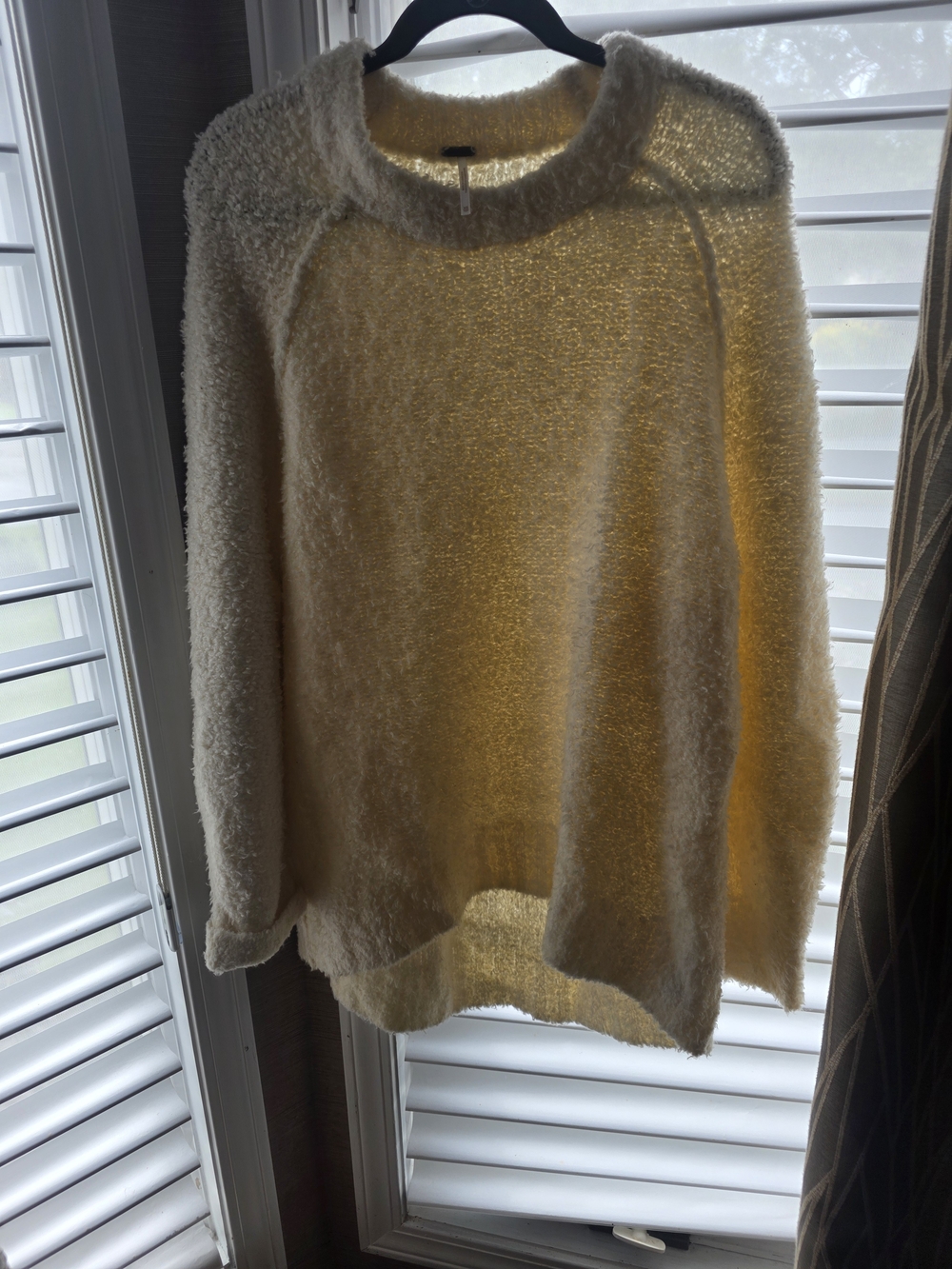 Free People Cozy Cream Plush Women's Sweater